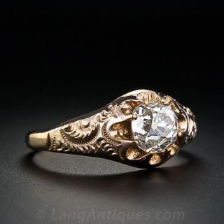 Antique 1.15 Carat Diamond Ring