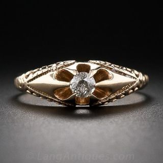 Antique .25 Carat Diamond Ring