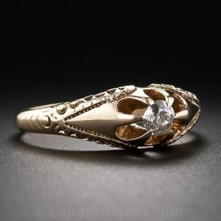 Antique .25 Carat Diamond Ring