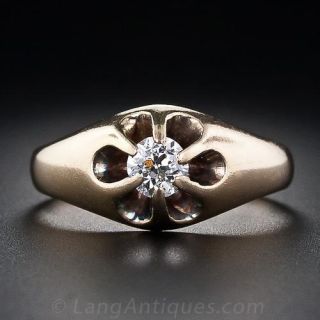 Antique .45 Carat Diamond Claw Ring