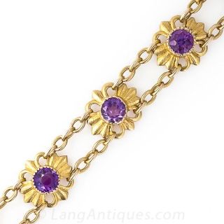 Antique Amethyst Bracelet
