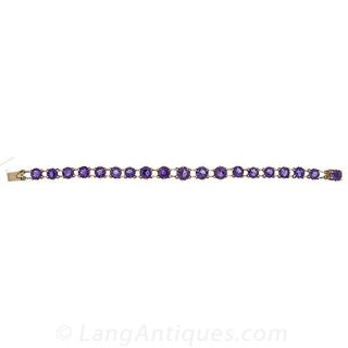 Antique Amethyst Bracelet