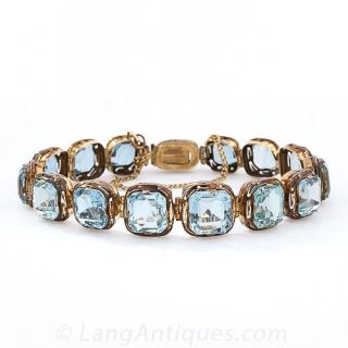 Antique Aquamarine Bracelet