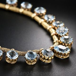Antique Aquamarine Necklace