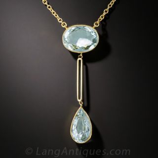 Antique Aquamarine Pendant