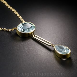 Antique Aquamarine Pendant