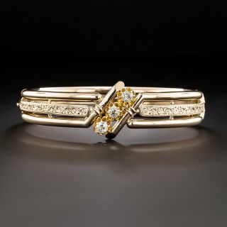 Antique Austro-Hungarian Diamond Bangle Bracelet  - 2