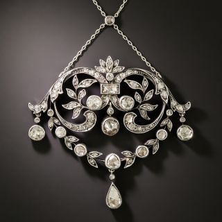 Antique Austro-Hungarian Diamond Lavalière Necklace/Brooch - 2