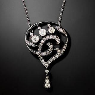 Antique Austro-Hungarian Diamond Pendant/Brooch  - 4