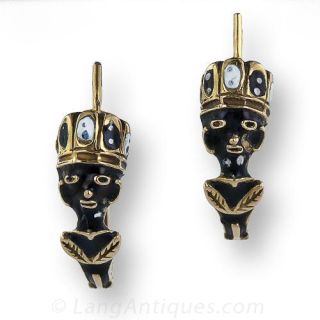 Antique Blackamoor Earrings
