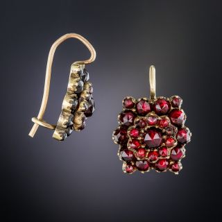 Antique Bohemian Garnet Earrings