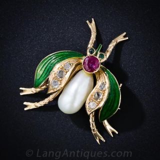 Antique Bug Pin - 1