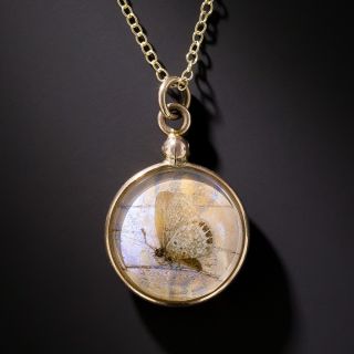 Antique Butterfly Pendant