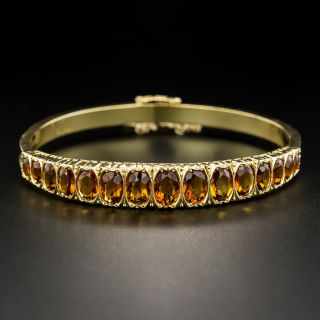 Antique Citrine Bangle Bracelet