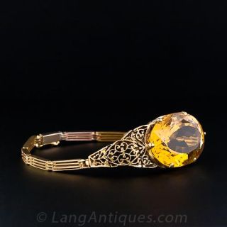 Antique Citrine Bracelet