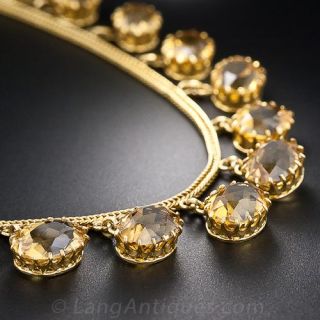 Antique  Citrine Necklace