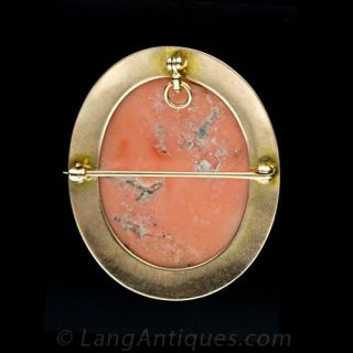 Antique Coral Brooch
