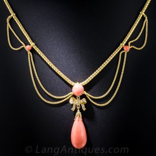 Antique Coral Necklace