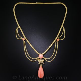 Antique Coral Necklace