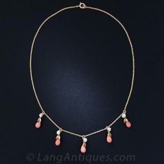 Antique Coral Necklace