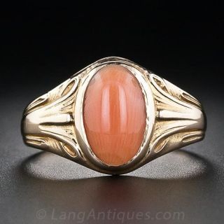 Antique Coral Ring