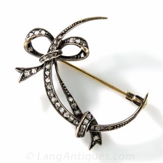 Antique Crescent Brooch - 1