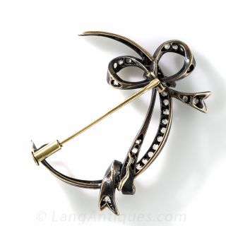 Antique Crescent Brooch