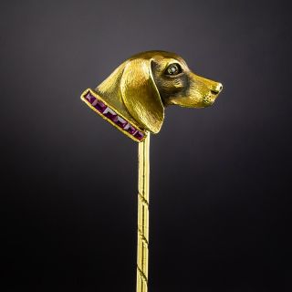 Antique Dachshund Stickpin