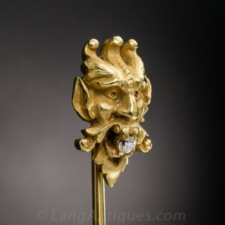 Antique Devil Diamond Stick Pin