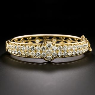  Antique Diamond 18K Bangle Bracelet, 5.15 Carats - 3