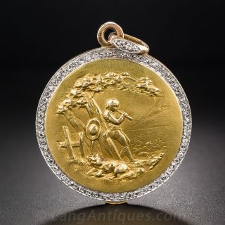 Antique Diamond and Gold Locket