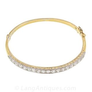 Antique Diamond Bangle