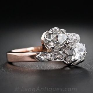 Antique Diamond Bypass Ring