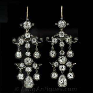 Antique Diamond Earrings 