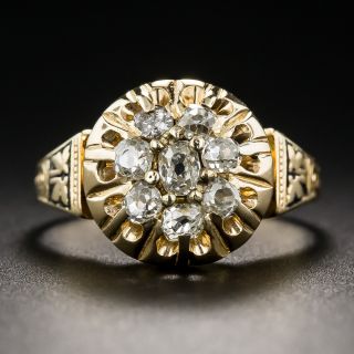 Antique Diamond Circle Cluster Ring