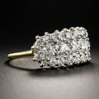 Antique Diamond Cluster Band Ring
