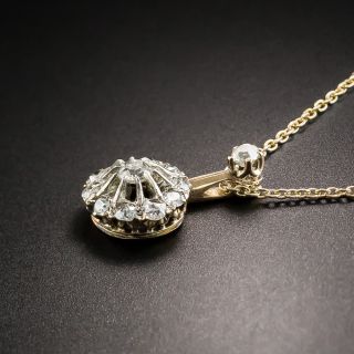 Antique Diamond Cluster Pendant