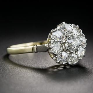 Antique Diamond Cluster Ring