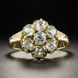Antique Diamond Cluster Ring  - 1