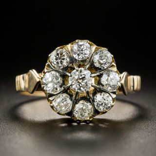 Antique Diamond Cluster Ring - 1