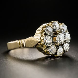Antique Diamond Cluster Ring