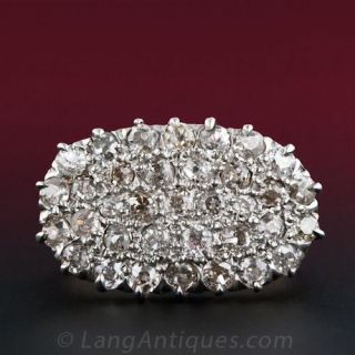 Antique Diamond Cluster Ring