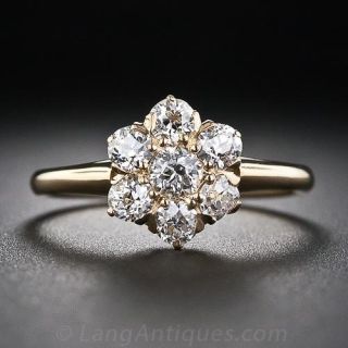 Antique Diamond Cluster Ring