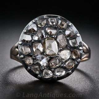 Antique Diamond Cluster Ring
