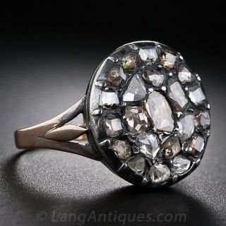Antique Diamond Cluster Ring