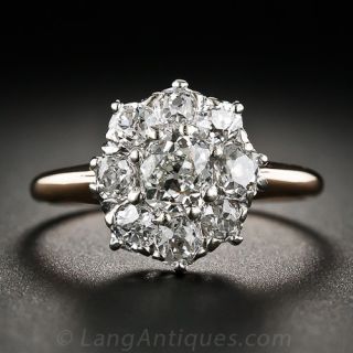 Antique Diamond Cluster Ring