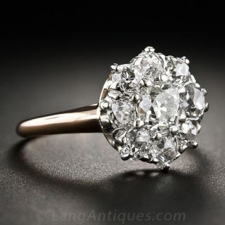 Antique Diamond Cluster Ring