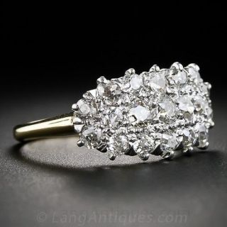 Antique Diamond Cluster Ring