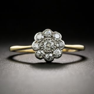 Antique Diamond Cluster Ring