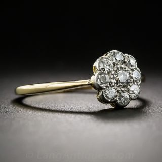 Antique Diamond Cluster Ring